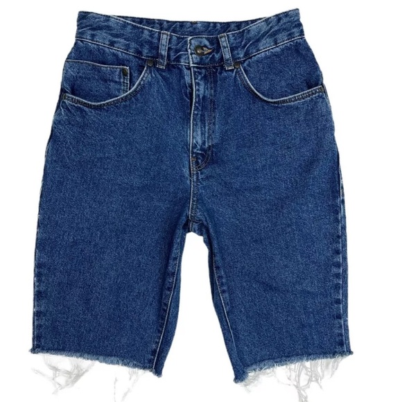 The Ragged Priest Denim Midi Shorts - Picture 1 of 8